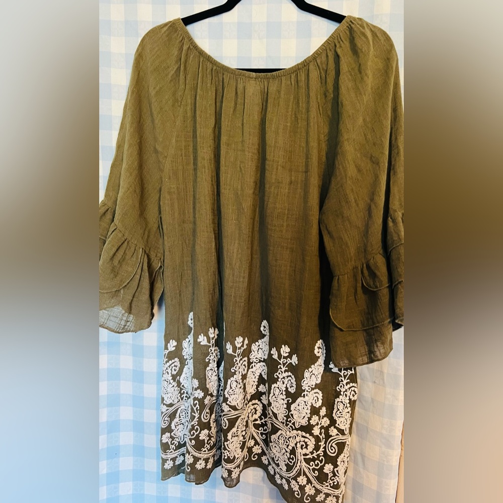 Green Spring dress - Picture 5 of 8